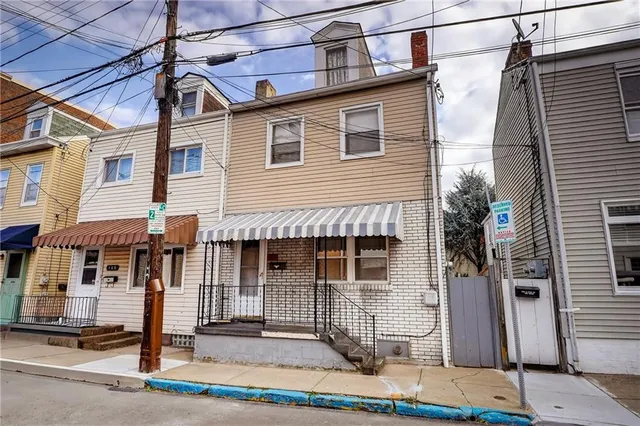 a front view of a house