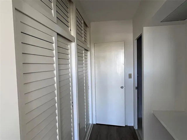 a view of closet area