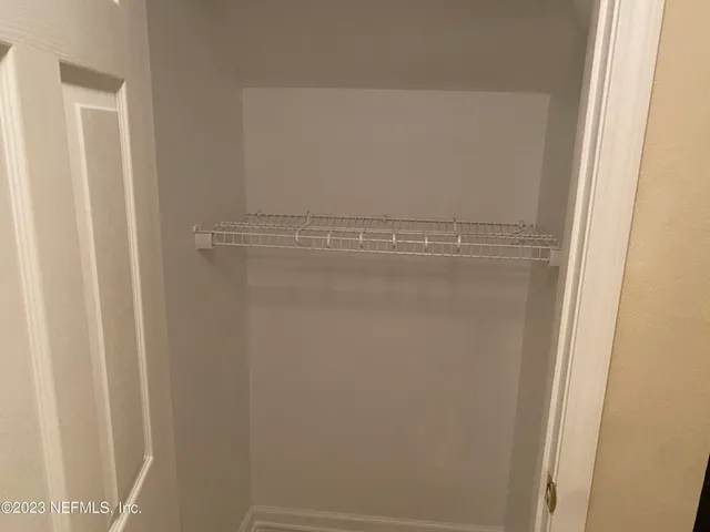 a close up view of door