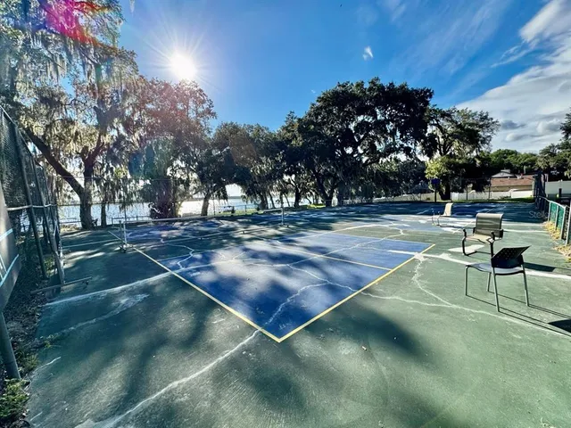 a view of a basketball court