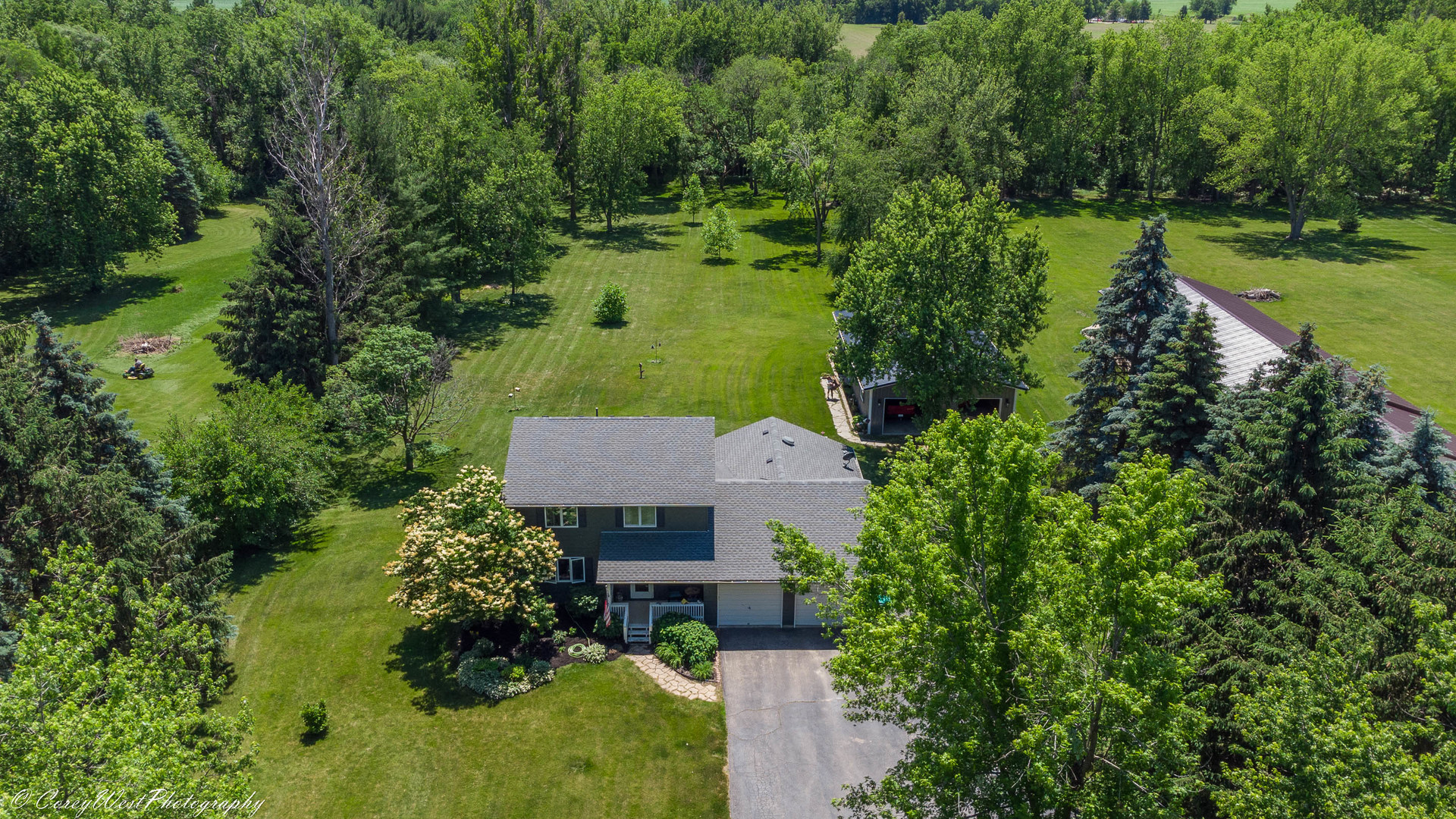 8680 Gurler Road DeKalb, IL 60115 - Photo 45 of 49 an aerial view of a house