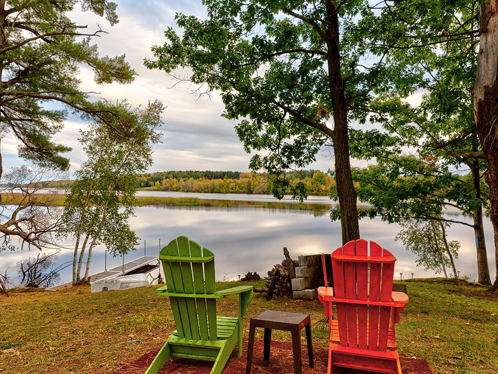 1152 River Road Clinton, ME 04927 - Photo 16 of 24 River Front Dock and Fireplace