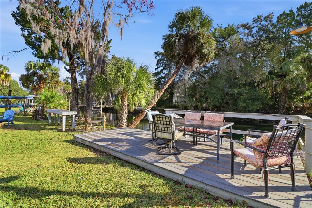 3619 North Suwanee Point Crystal River, FL 34428 - Photo 34 of 54 a view of a backyard with sitting area