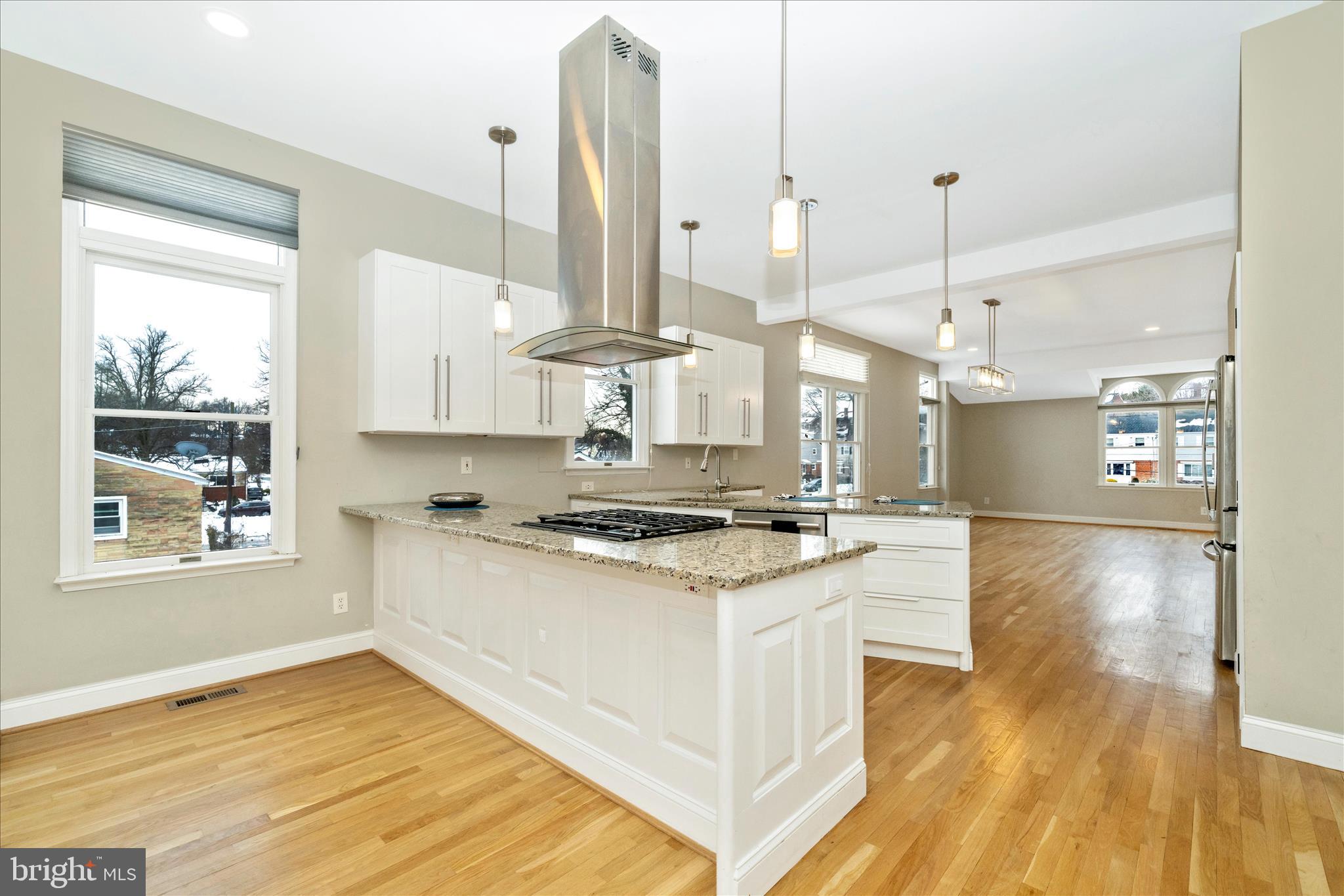 3313 Moline Road Silver Spring, MD 20902 - Photo 2 of 66 a kitchen with stainless steel appliances granite countertop a stove a sink and a wooden floor