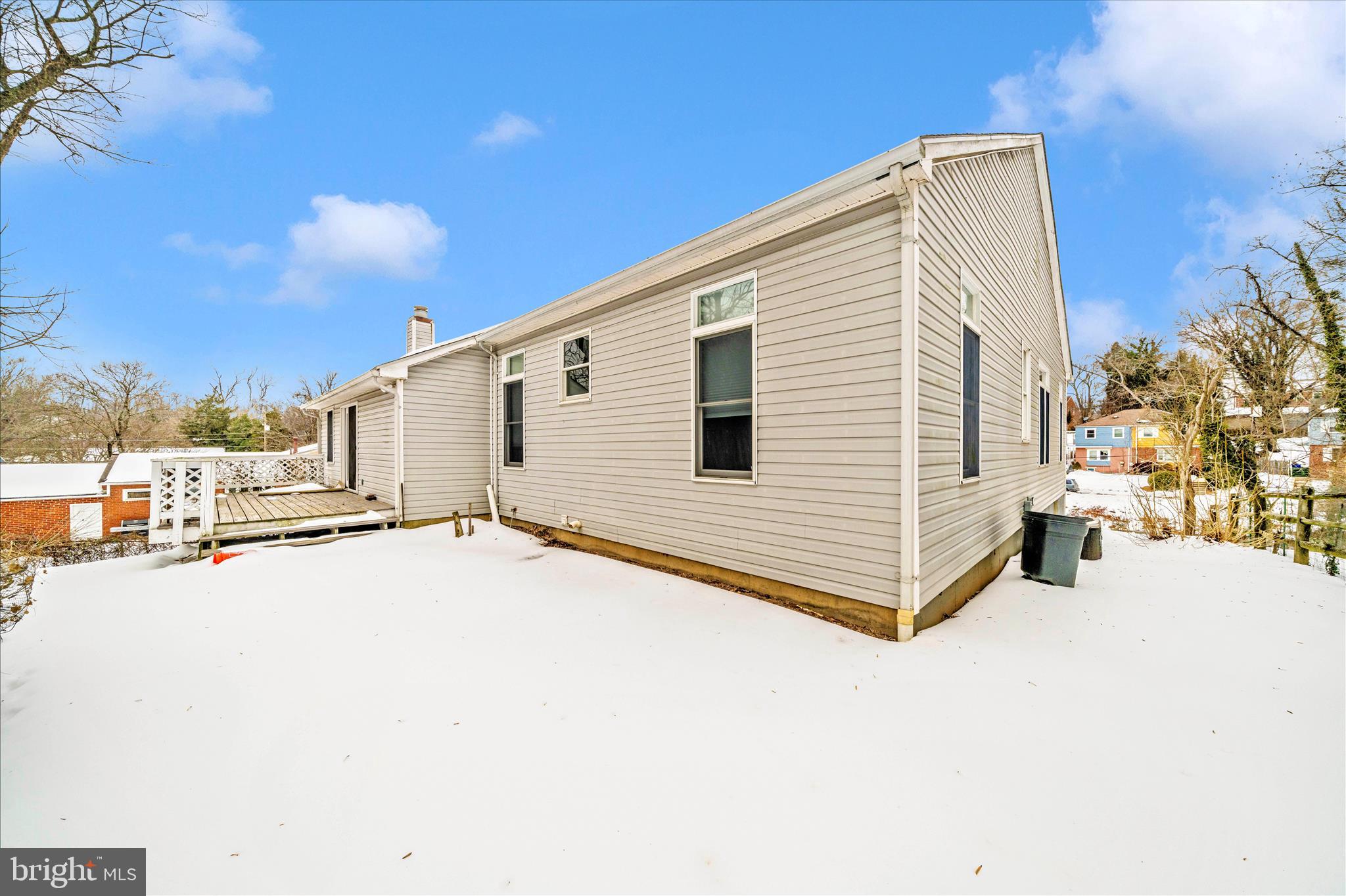 3313 Moline Road Silver Spring, MD 20902 - Photo 50 of 66 a view of a terrace with a snow