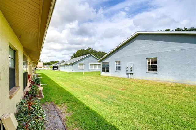 a house view with a outdoor space