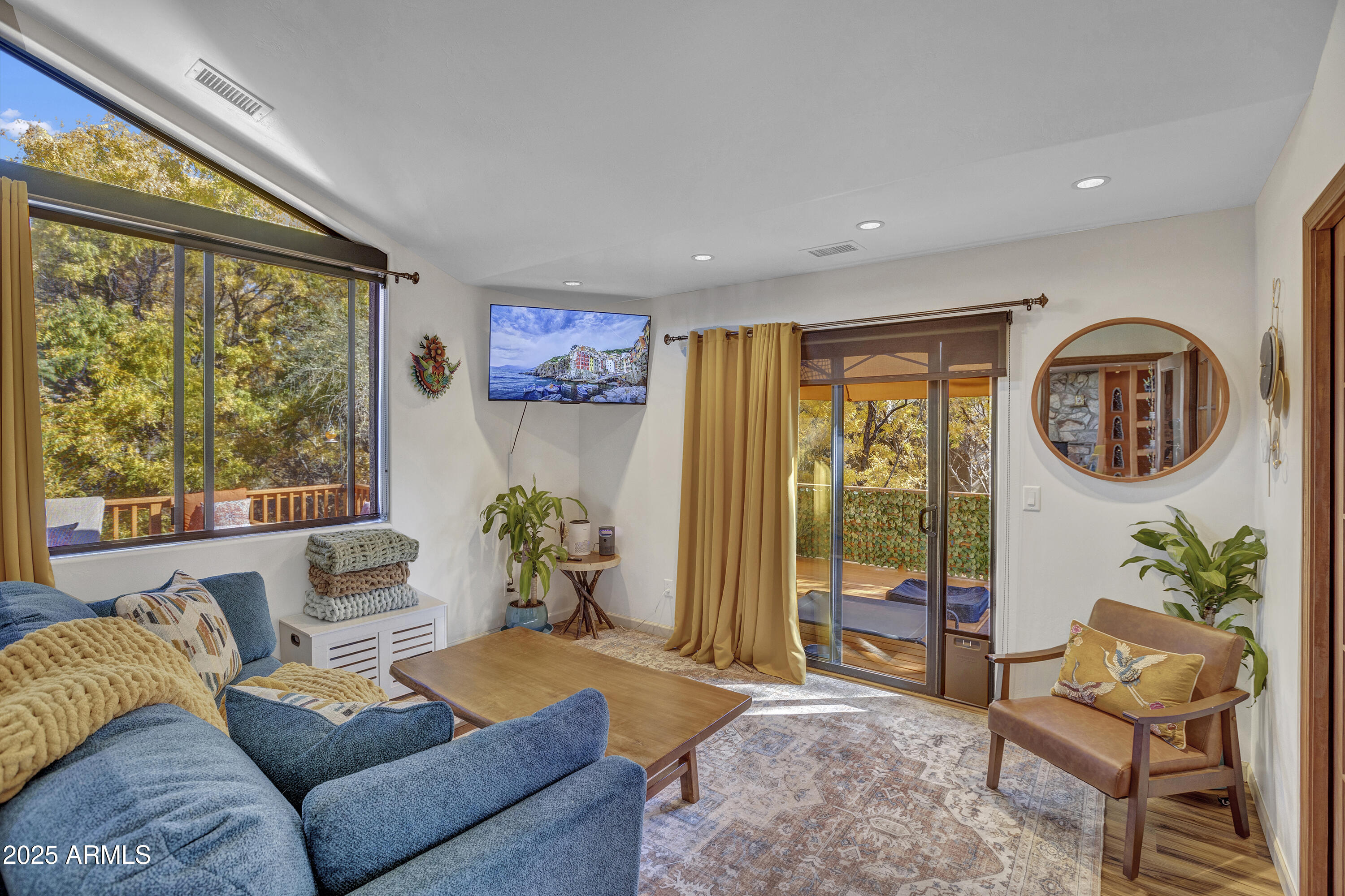 30 Box Canyon Road Sedona, AZ 86351 - Photo 14 of 30 a living room with furniture and a large window