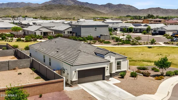 a view of a terrace with a ocean view