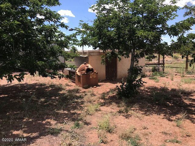 242 County Road Concho, AZ 85924 - Photo 15 of 28 a backyard of a house with table and chairs