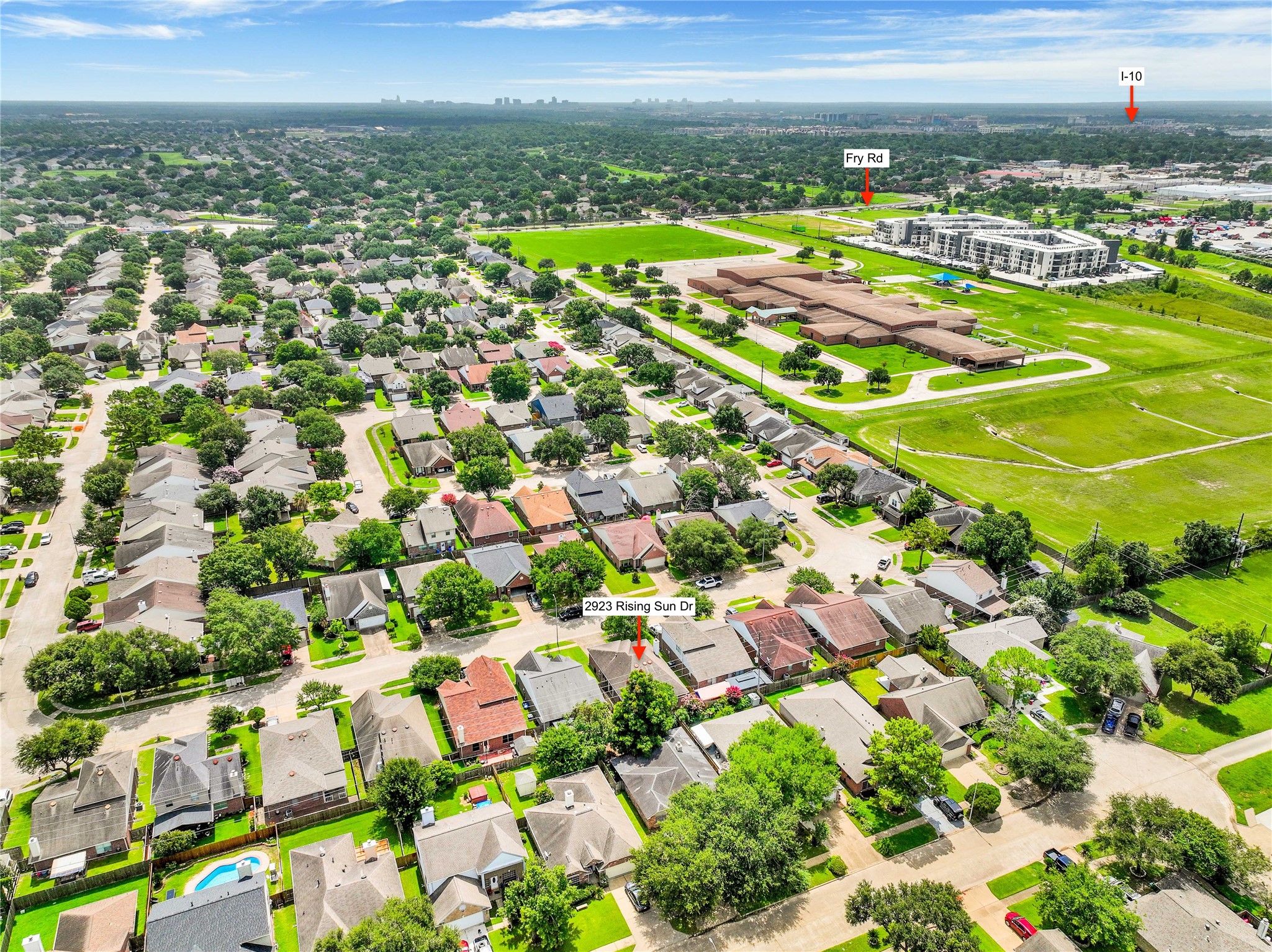 2923 Rising Sun Road Katy, TX 77449 - Photo 32 of 35 a view of a city