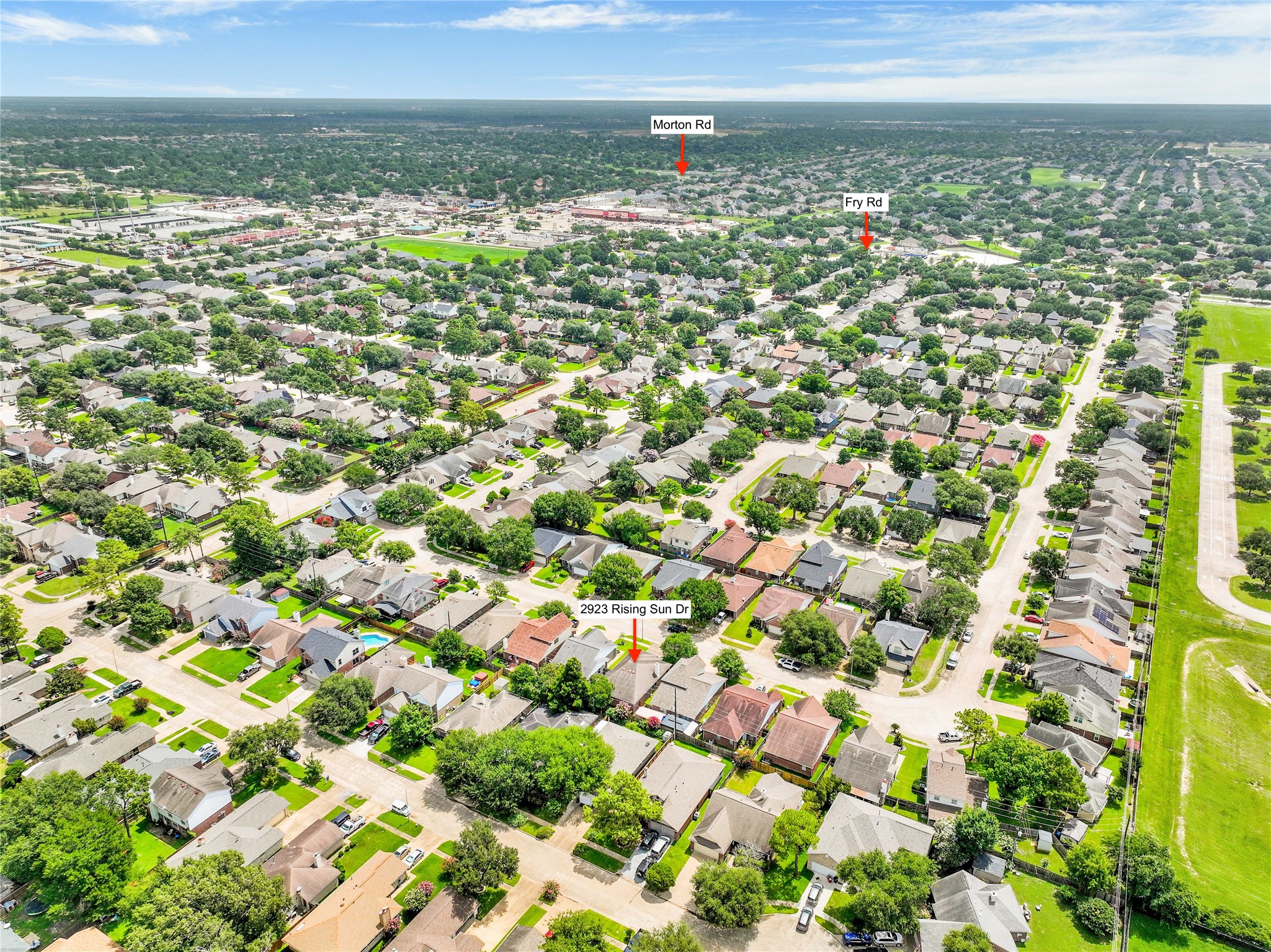 2923 Rising Sun Road Katy, TX 77449 - Photo 34 of 35 a view of a city