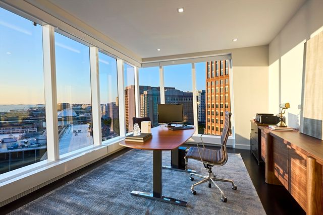 a view of a livingroom with furniture