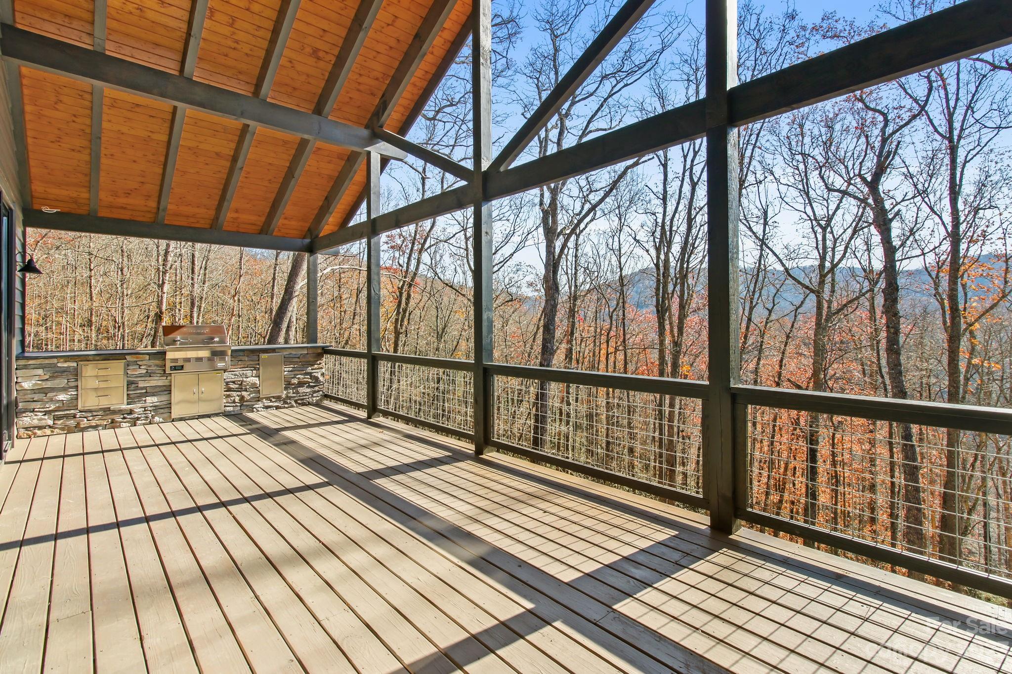 1736 Twin Rivers Drive Boone, NC 28607 - Photo 17 of 48 a view of balcony with wooden floor