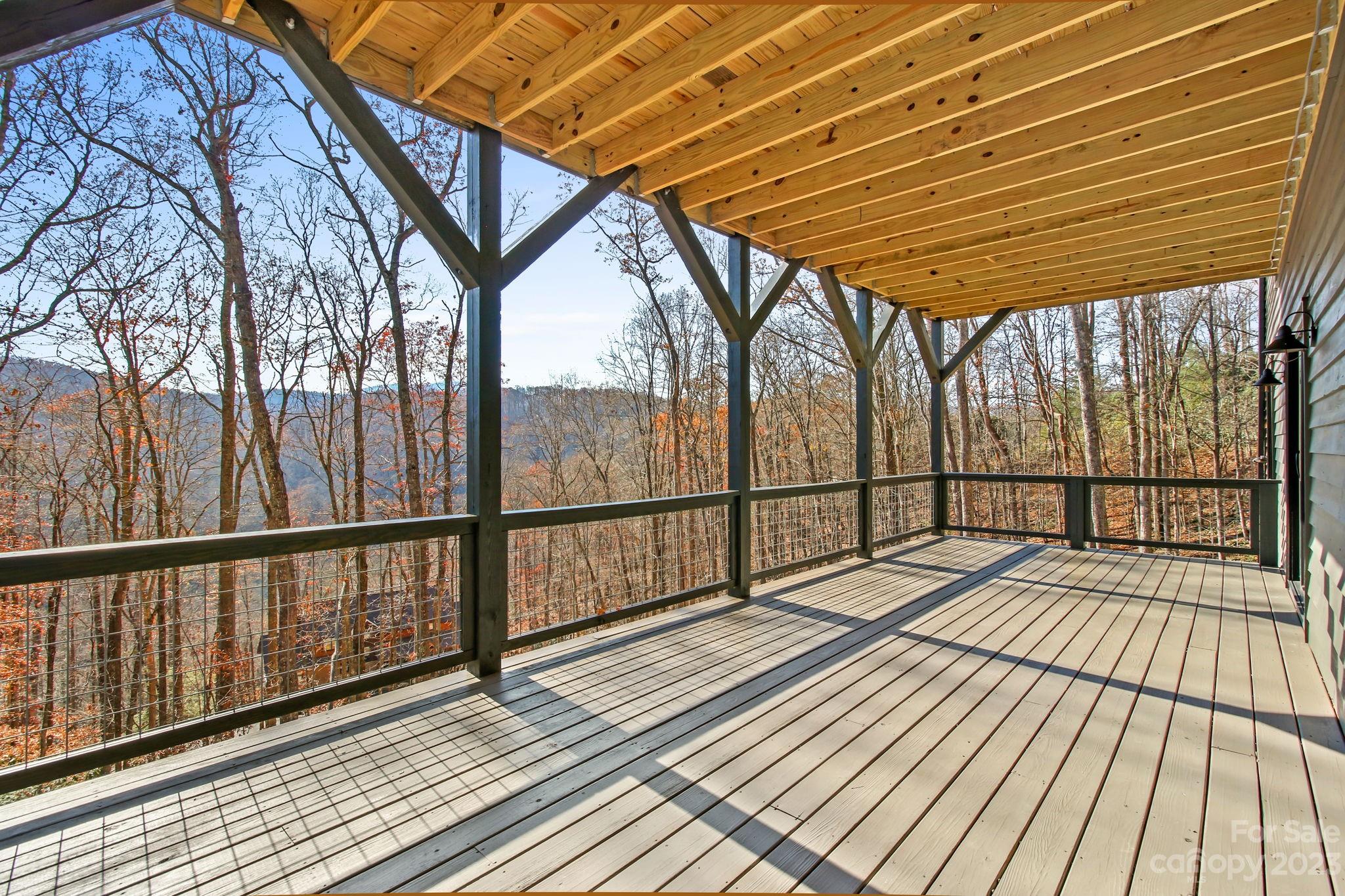 1736 Twin Rivers Drive Boone, NC 28607 - Photo 37 of 48 a view of balcony with wooden floor