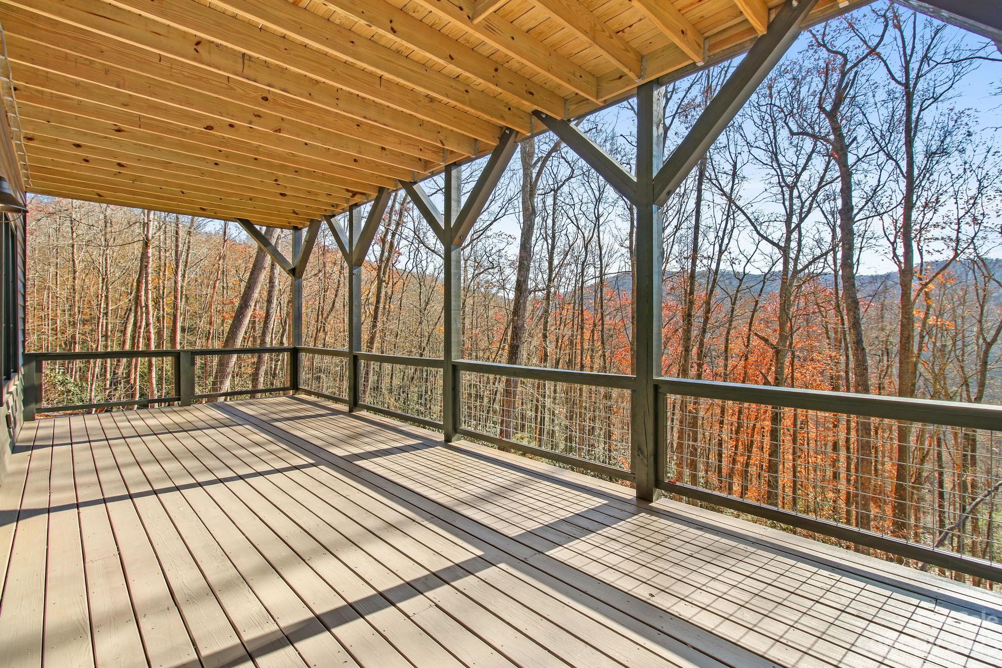 1736 Twin Rivers Drive Boone, NC 28607 - Photo 38 of 48 a view of balcony with wooden floor