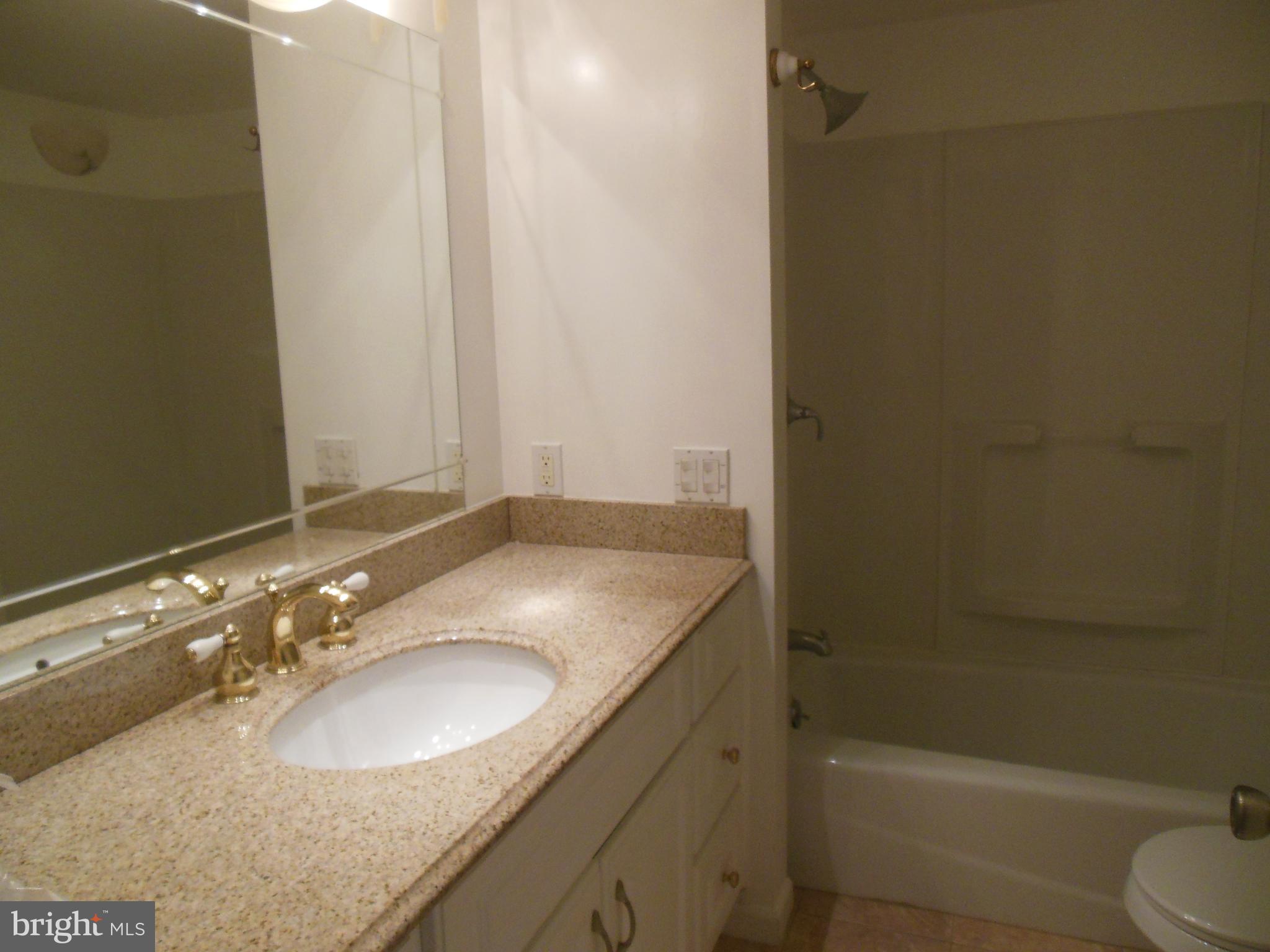 720 Berry Road, Unit 95 Wilmington, DE 19810 - Photo 5 of 12 a bathroom with a granite countertop sink toilet and shower