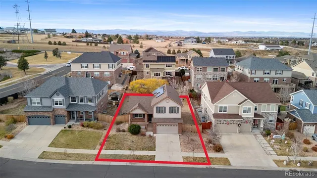an aerial view of residential houses