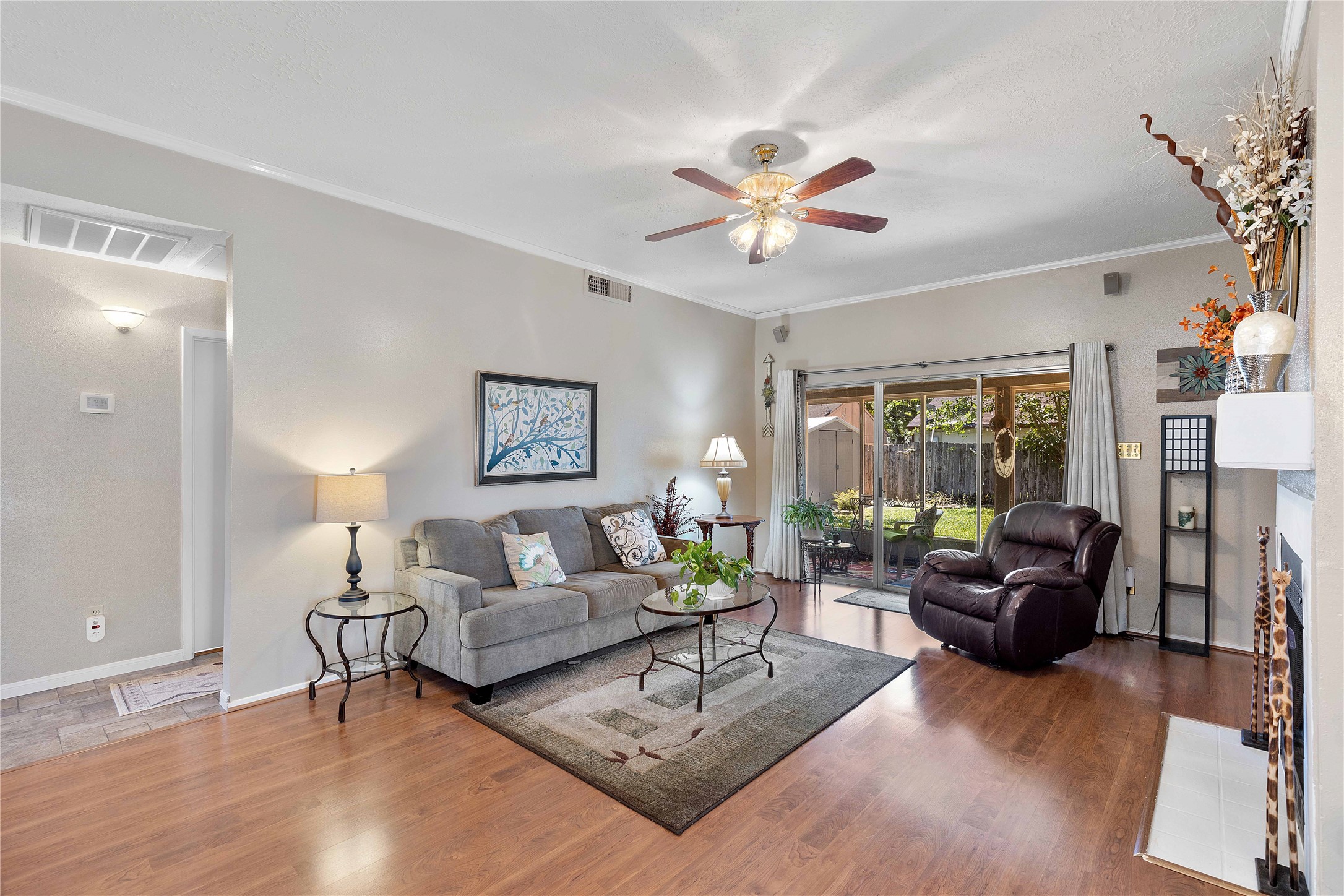 15730 Castorglen Drive Houston, TX 77598 - Photo 18 of 38 a living room with furniture and a large window