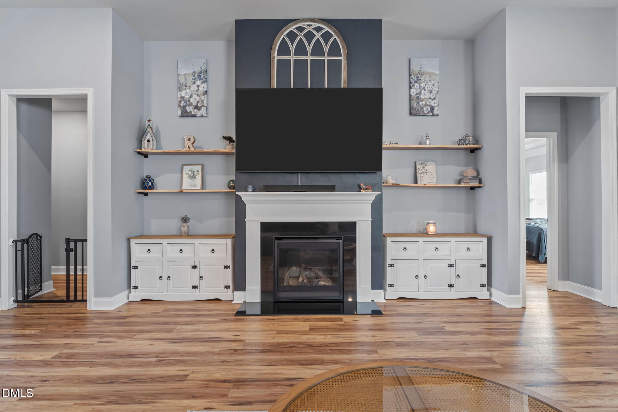 9405 Whitley Road Bailey, NC 27807 - Photo 12 of 51 a living room with furniture and a fireplace