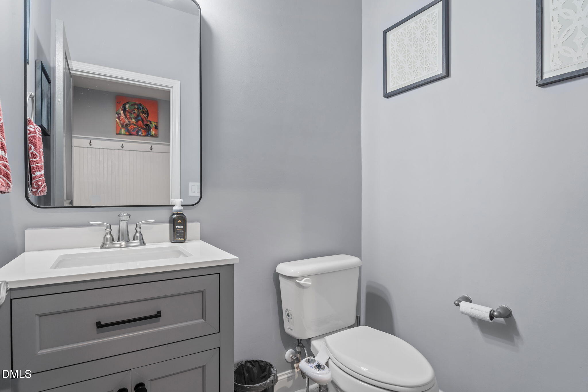 9405 Whitley Road Bailey, NC 27807 - Photo 21 of 51 a bathroom with a toilet sink and mirror