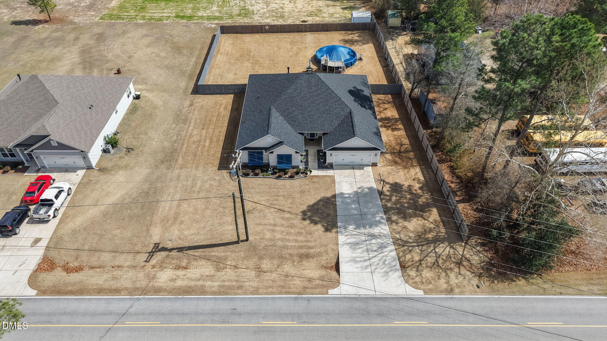 9405 Whitley Road Bailey, NC 27807 - Photo 45 of 51 an aerial view of a house with a yard