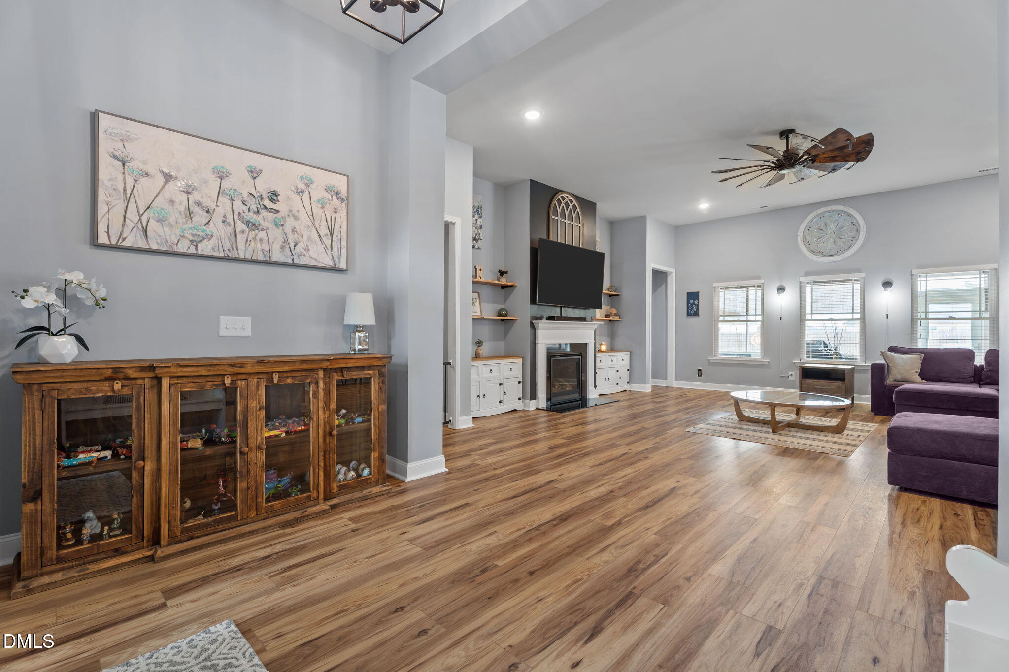 9405 Whitley Road Bailey, NC 27807 - Photo 8 of 51 a living room with furniture and a flat screen tv