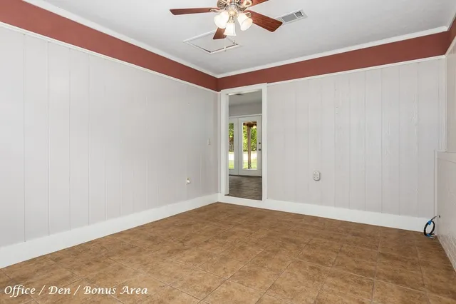 a view of an empty room