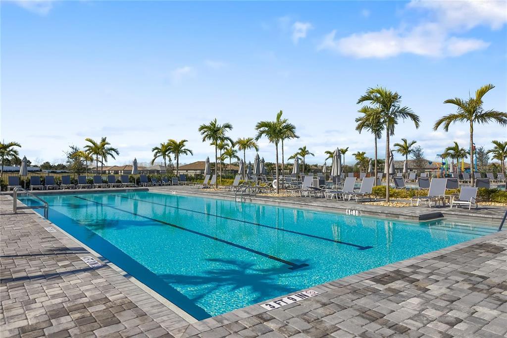 14812 Lyla Terrace Lakewood Ranch, FL 34211 - Photo 46 of 65 a view of a swimming pool with a lounge chair