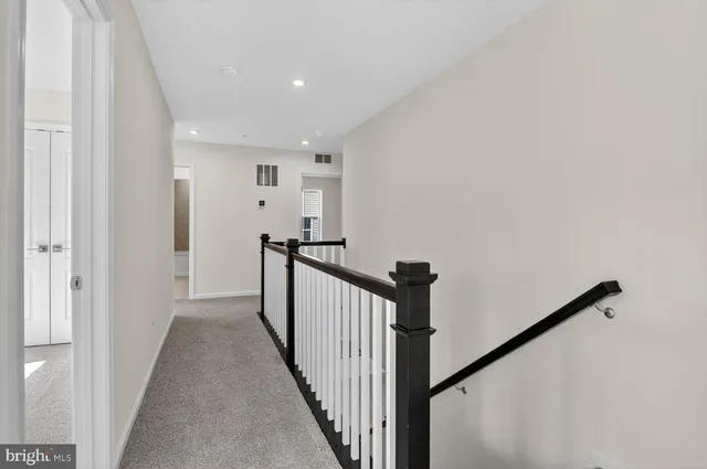 a view of a hallway with a hallway