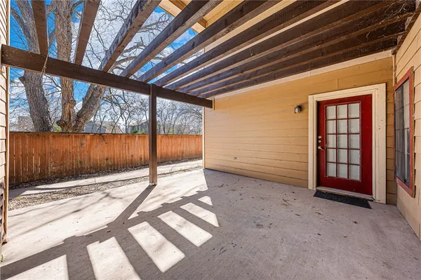 a view of a backyard of a house