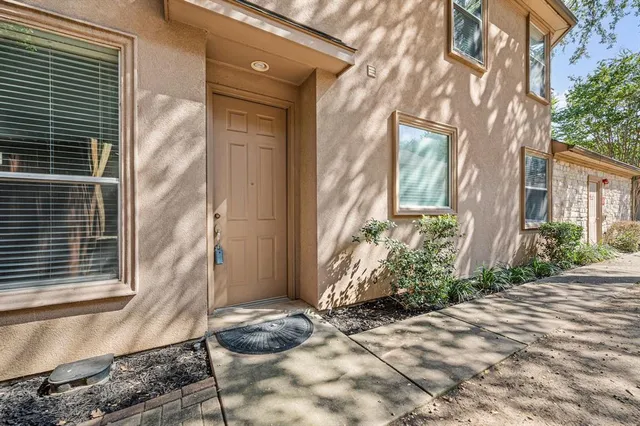 a view of a door of the house