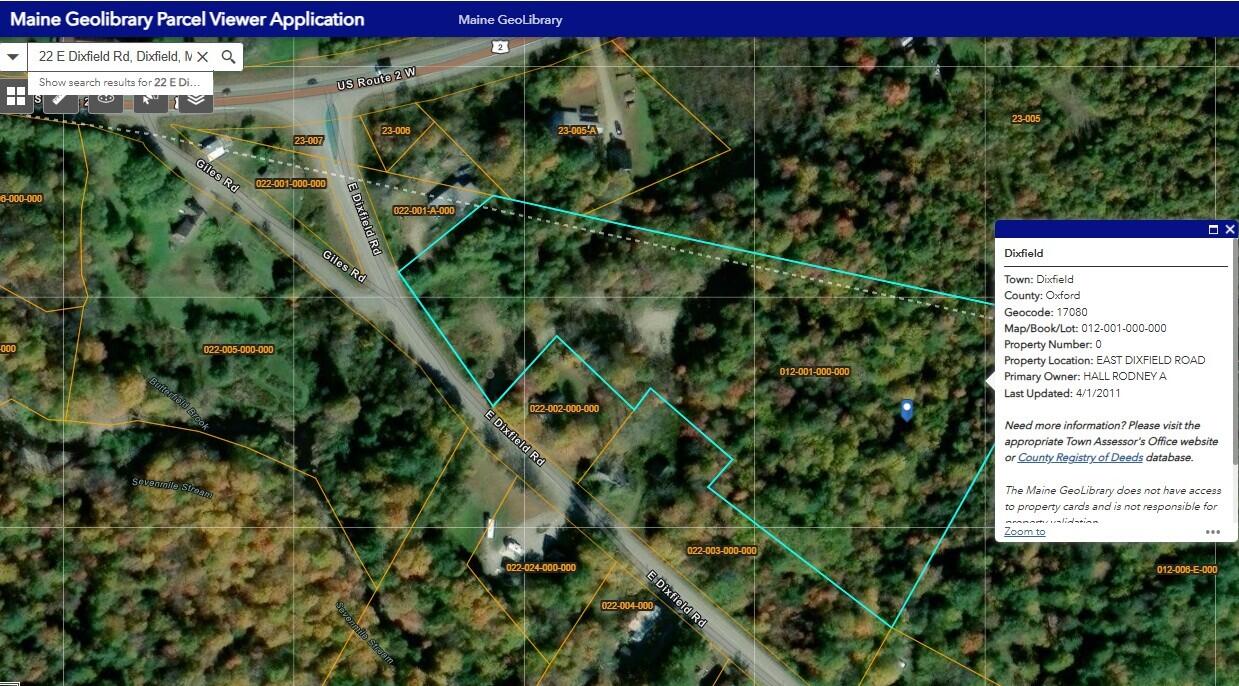 22 East Dixfield Road Dixfield, ME 04224 - Photo 8 of 8 GIS Map 2