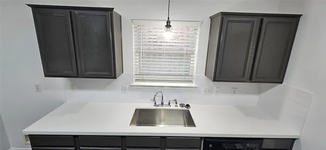 a sink with a window