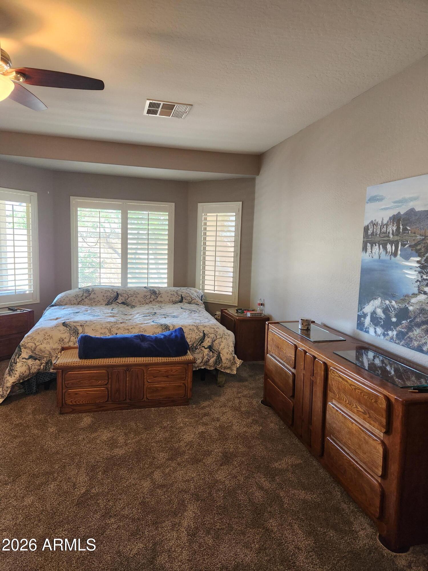 108 East Ridgeview Trail Casa Grande, AZ 85122 - Photo 12 of 38 a spacious bedroom with a bed and window