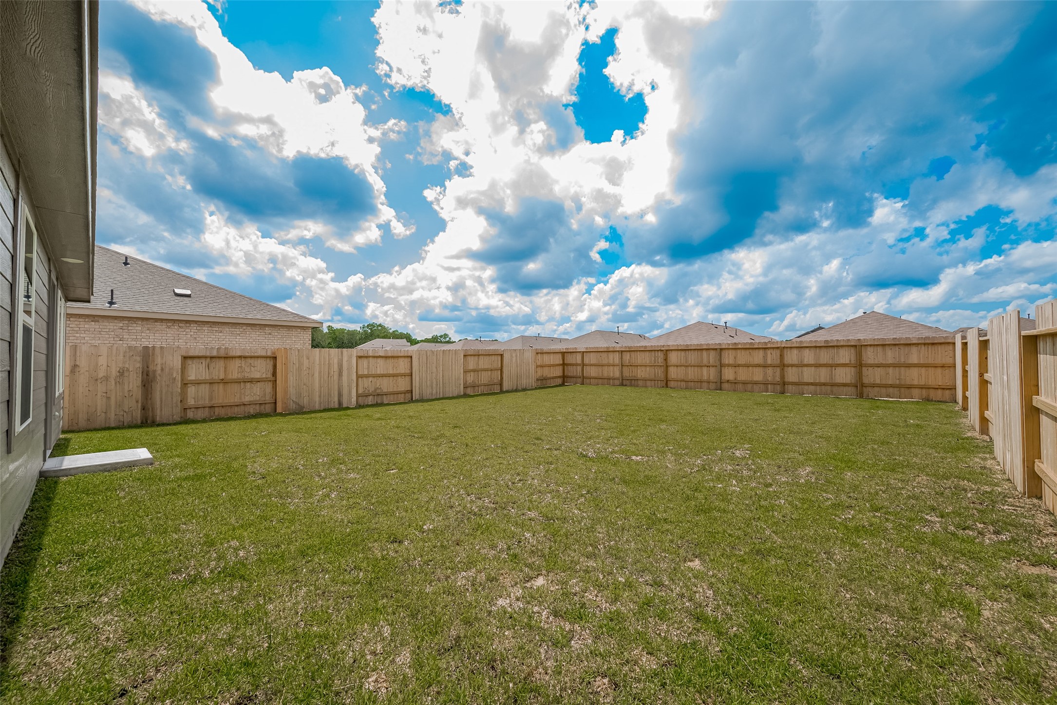 21459 Montecagnano Avenue New Caney, TX 77357 - Photo 24 of 27 a view of a backyard