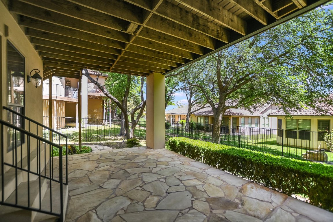 2617 University Club Drive Austin, TX 78732 - Photo 23 of 25 a view of a porch with a backyard