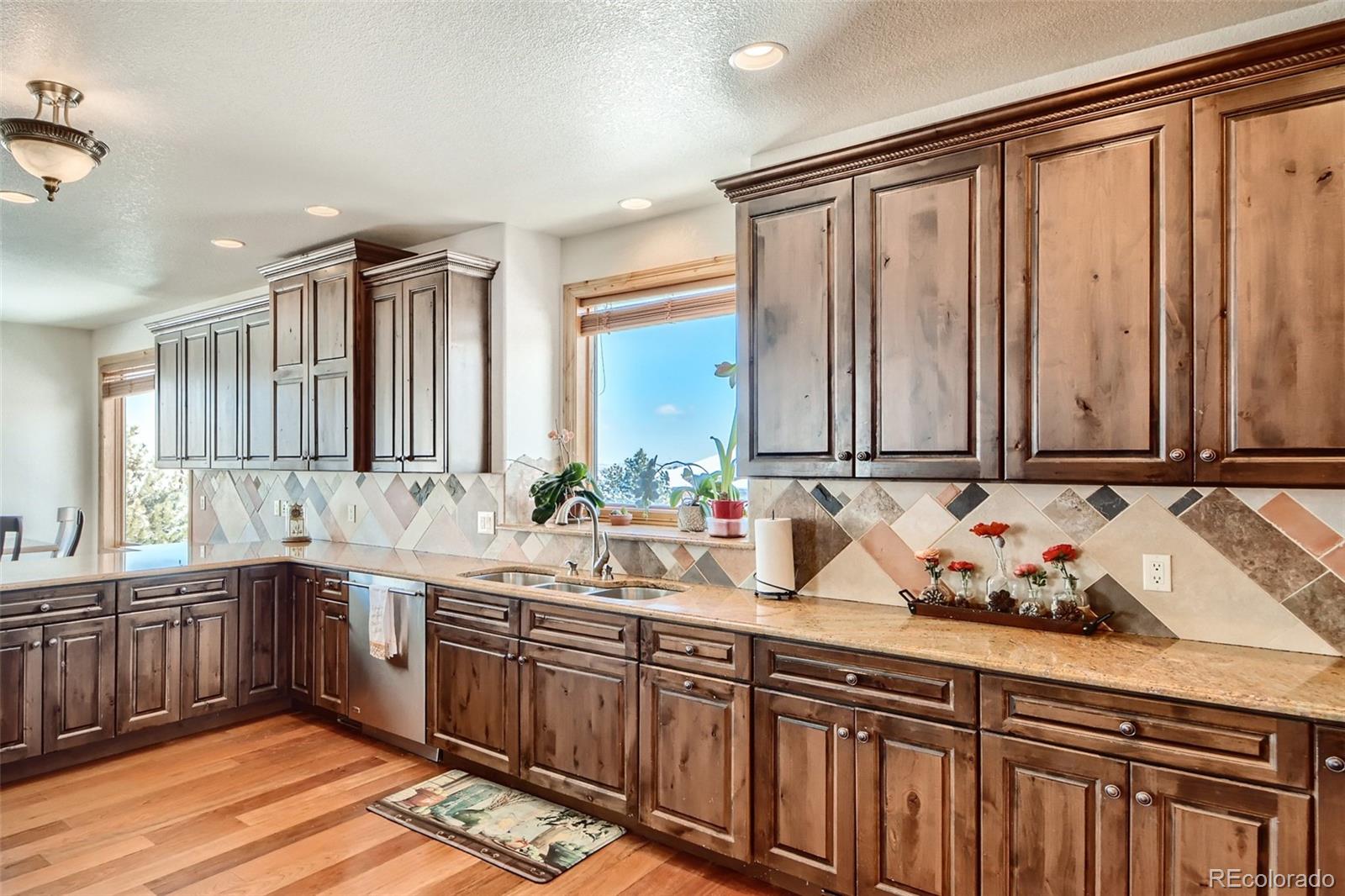 11227 Explorers Run Littleton, CO 80125 - Photo 10 of 33 a kitchen with a sink and cabinets