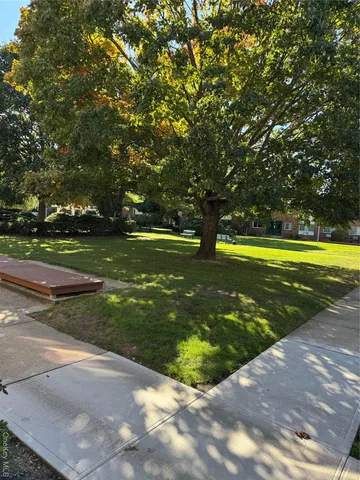 a view of a golf course with a lake