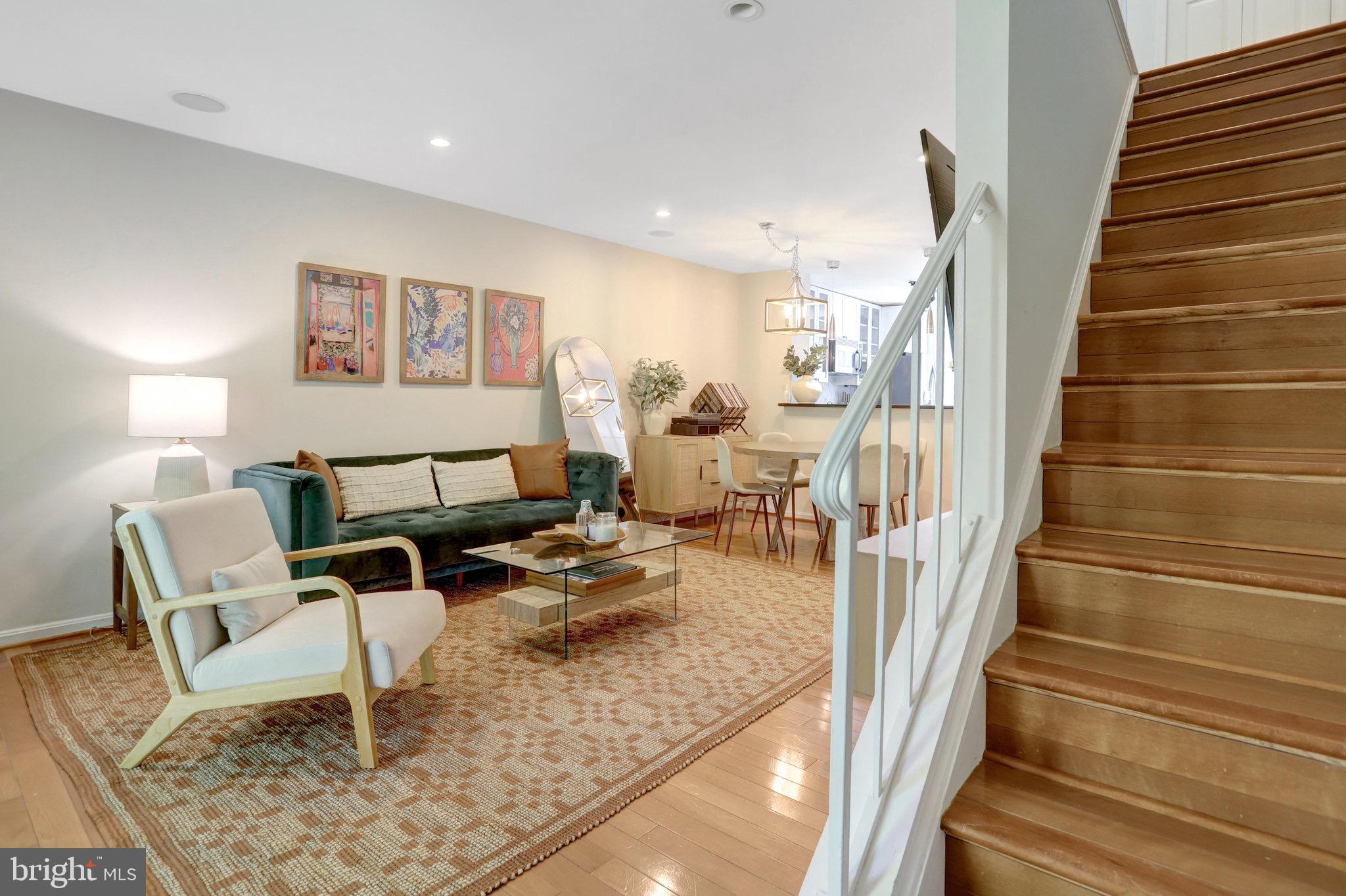 3907 9th Road South Arlington, VA 22204 - Photo 15 of 35 Living Room/ Stairs