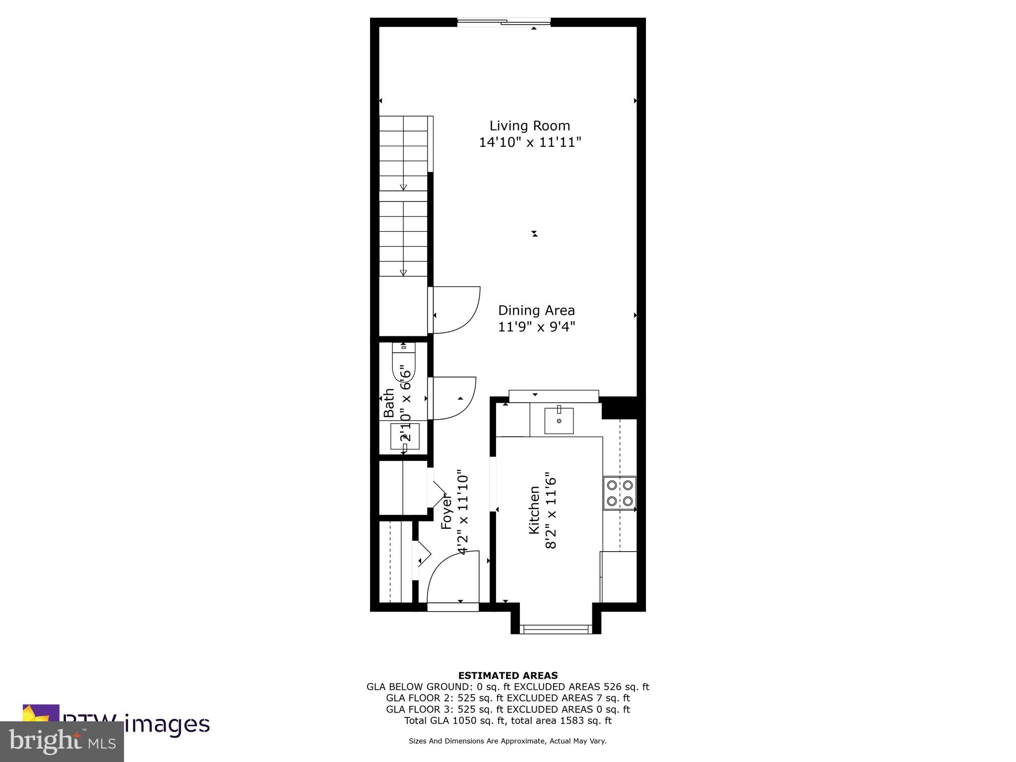 3907 9th Road South Arlington, VA 22204 - Photo 33 of 35 Entry Level Floor Plan