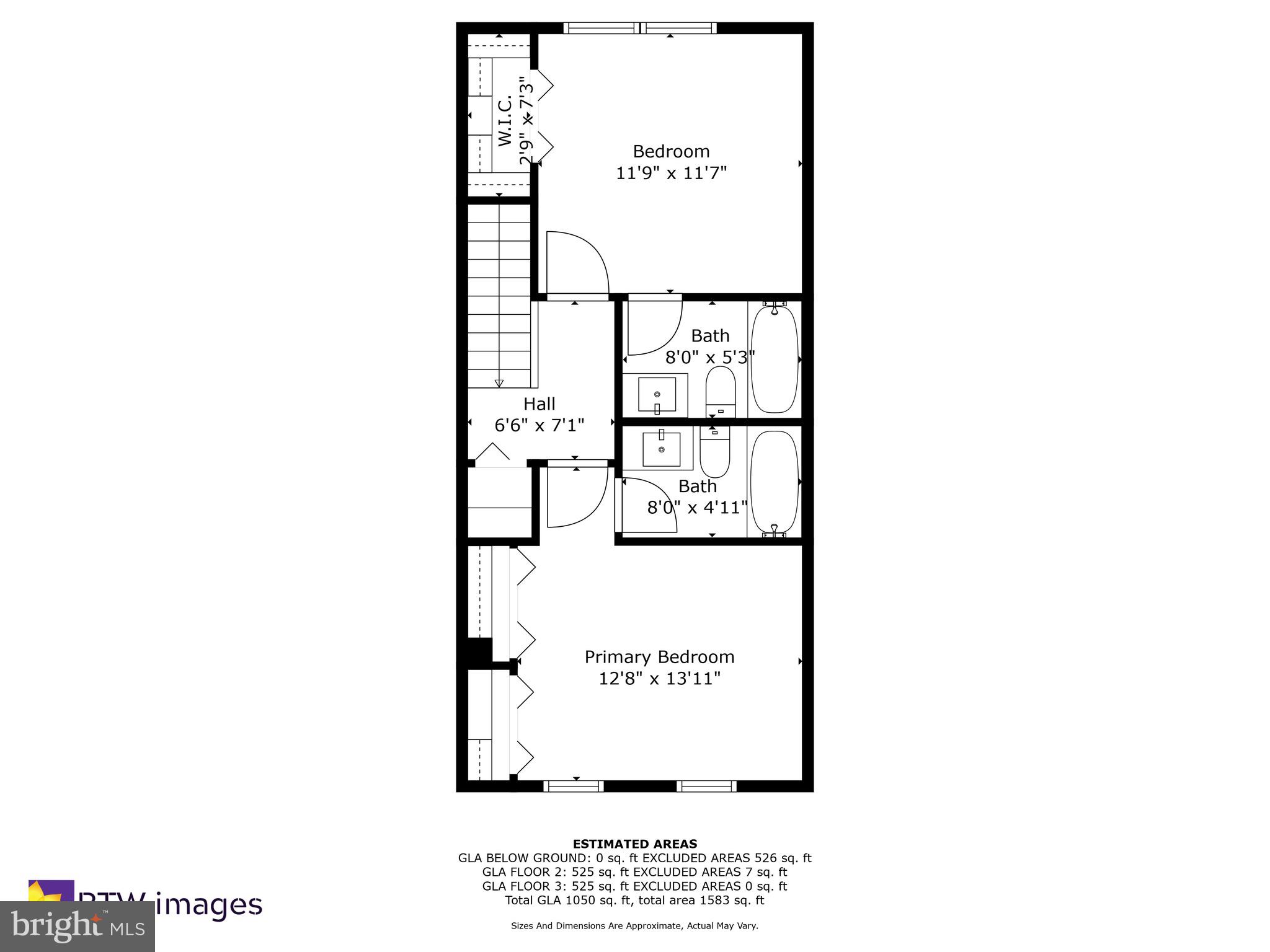 3907 9th Road South Arlington, VA 22204 - Photo 34 of 35 Upper level Floor Plan