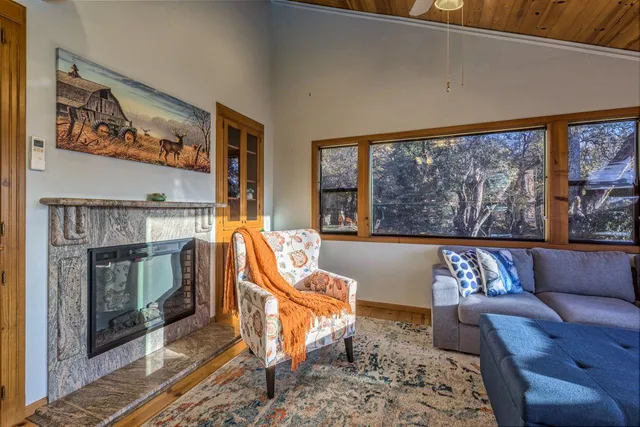 a view of a chairs and tables in the patio