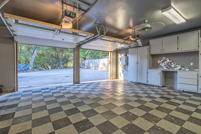 a view of a room with table