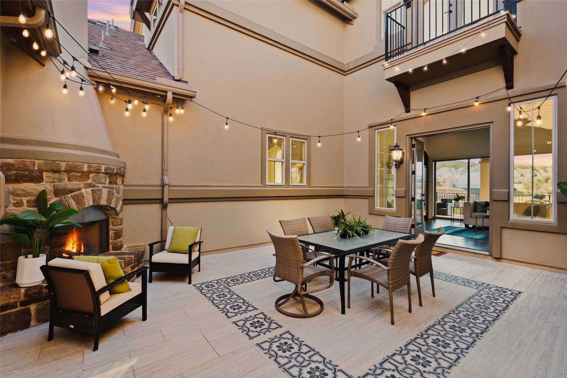 6000 Osceola Trail Austin, TX 78738 - Photo 17 of 40 a view of a patio with table and chairs and potted plants