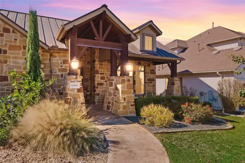 a front view of a house