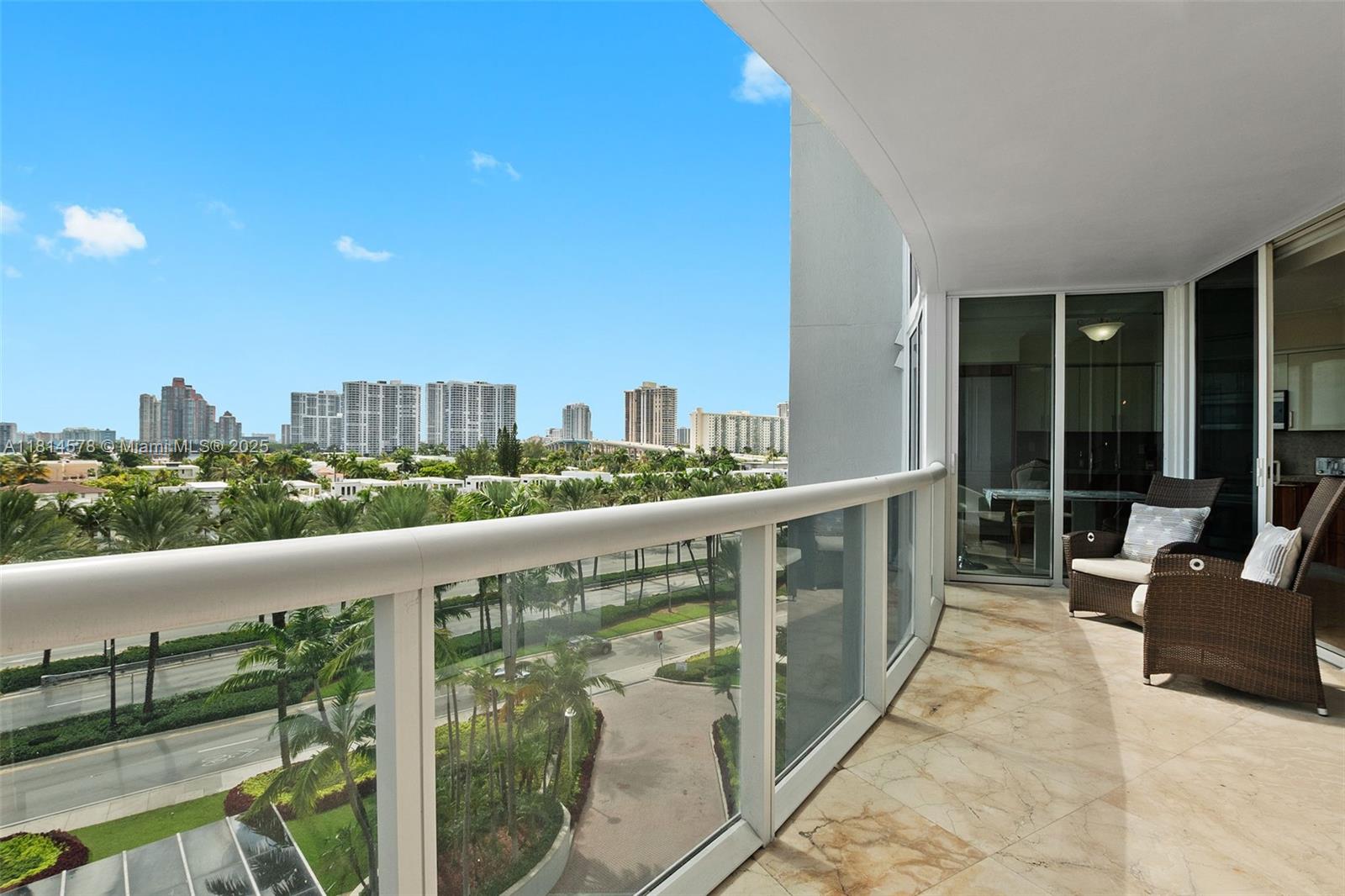 18911 Collins Avenue, Unit 706 Sunny Isles Beach, FL 33160 - Photo 13 of 28 a view of balcony with city view