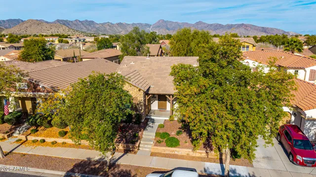 a view of a city with a lake