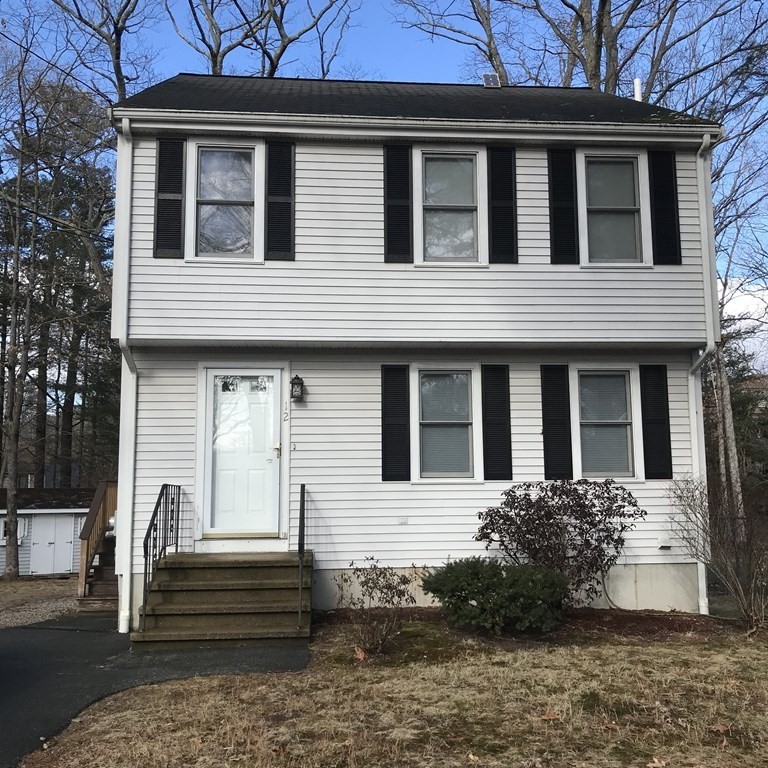 a front view of a house