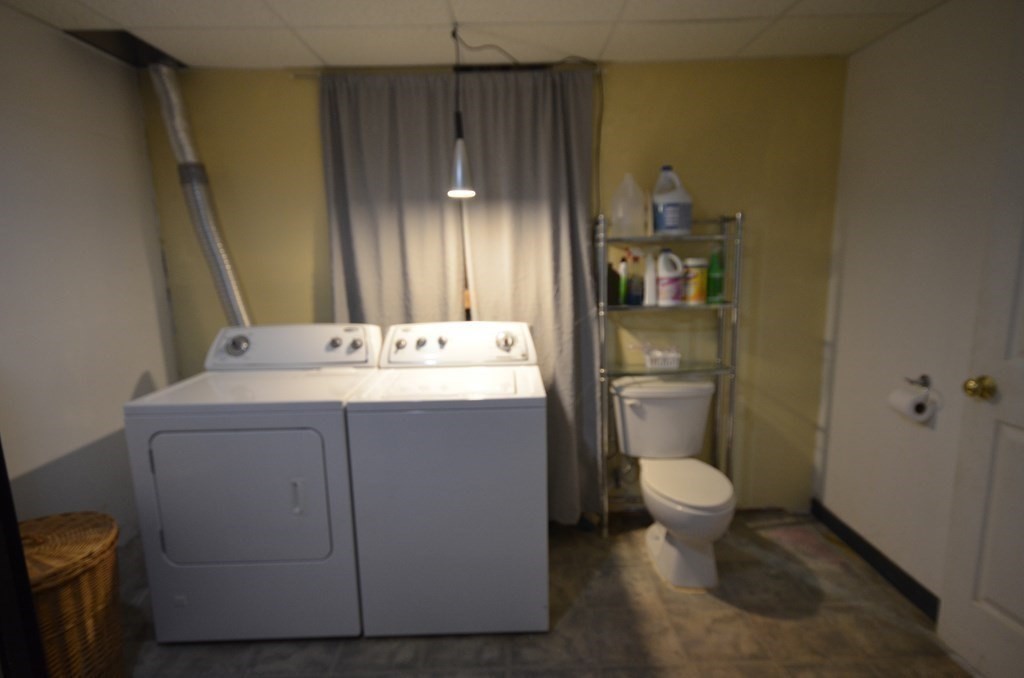 12 Leon Road Holbrook, MA 02343 - Photo 17 of 23 a utility room with dryer and washer