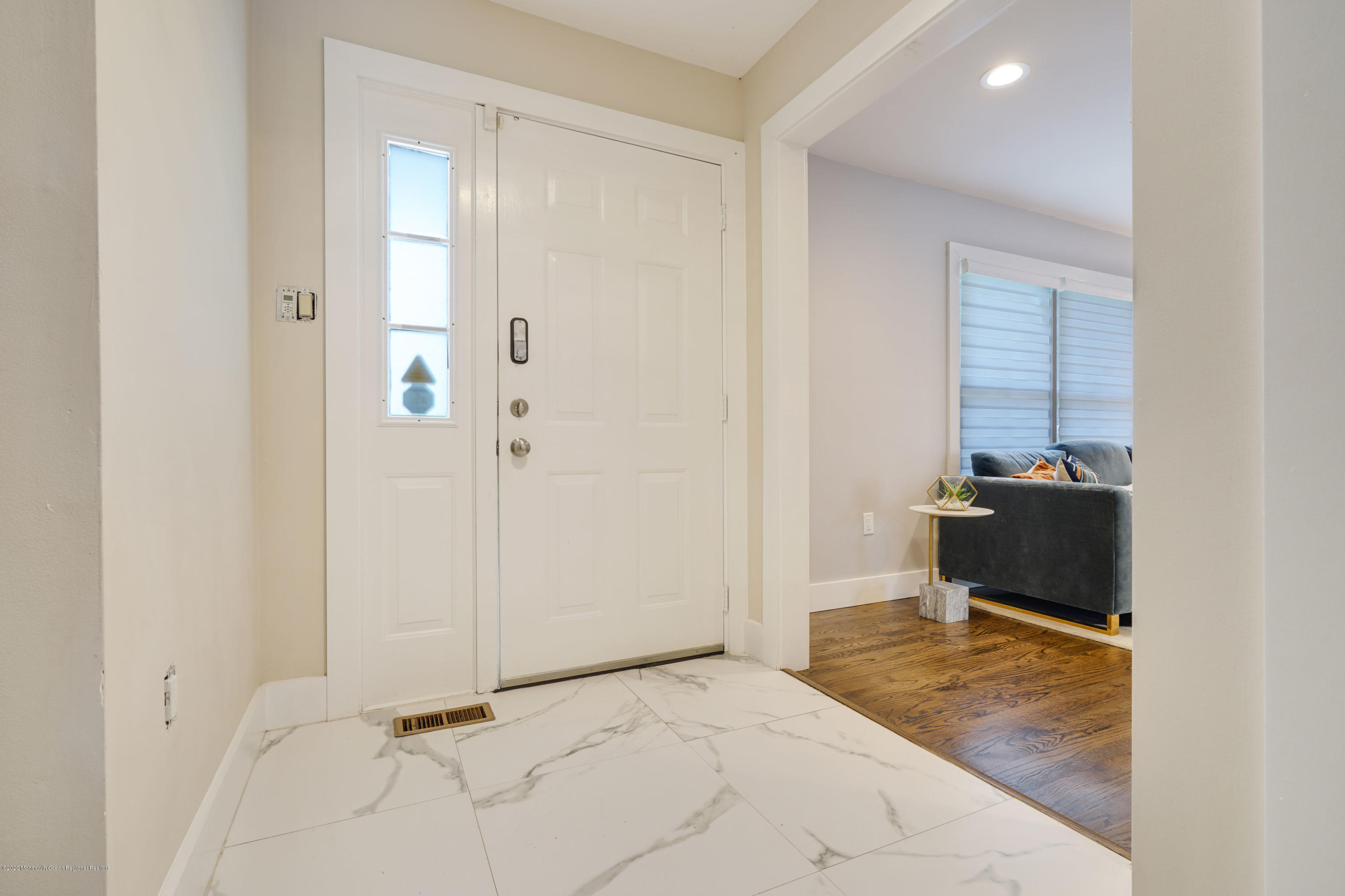 Foyer with High End Tile